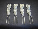 Silvertone Set of Four Grape Appetizer Forks