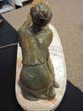 RARE Art Deco Bronze Sculpture with Light - Geo Ma