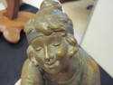 RARE Art Deco Bronze Sculpture with Light - Geo Ma