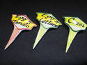 Set of Three Handpainted Sandwich Markers