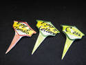 Set of Three Handpainted Sandwich Markers