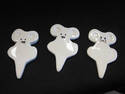 Set of Three Porcelain Party Cheese Markers