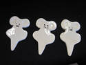 Set of Three Porcelain Party Cheese Markers