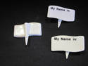 Set of Three Porcelain Name Plates