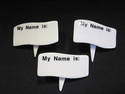 Set of Three Porcelain Name Plates