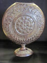 Round Metal Embossed Pedestal Vase - India