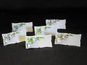 Set of Six  Floral Porcelain Place Cards