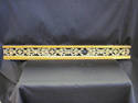 Antique Ornate Brass and Steel Fireplace Andirons