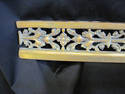 Antique Ornate Brass and Steel Fireplace Andirons