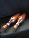 Pair of Vintage Look Polystone Bowling Pins - Star