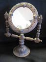 Vintage Carved Wood Dressing Table Mirror