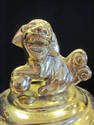 Unique Brass Asian Insense Burner with Foo Dog Lid