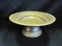 Etched Brass Pedestal Dish