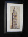 Black Framed Print - Big Ben - London