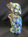 Set of Three Handpainted Wooden Frogs from Indones