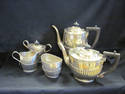 Elegant Sheffield 5 Piece Tea Service - Silverplat