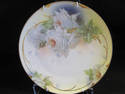 White Roses Hand Painted Plate