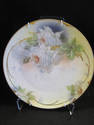 White Roses Hand Painted Plate