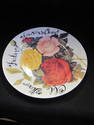 Set of Three Old Glory Rose Plates