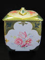 Tin Box with Lid - Floral Design from W. Germany