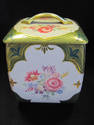 Tin Box with Lid - Floral Design from W. Germany