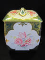 Tin Box with Lid - Floral Design from W. Germany