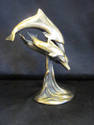 Brass Dolphins Sculpture