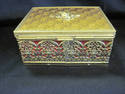 Gold Filagree Jewelry Box - RoseTop