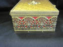 Gold Filagree Jewelry Box - RoseTop