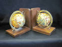 Wooden Globe Bookends