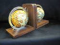 Wooden Globe Bookends