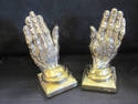 Gold Hands Bookends