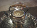 Ornate English Silverplated Tea/Coffee Set with Wa