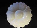 Set of Two White Ceramic Artichoke Designed Plates