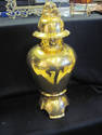 Gold Jaru Ceramic Vase - 24K Leaf