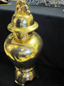 Gold Jaru Ceramic Vase - 24K Leaf