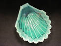 Teal Blue Shell Ceramic Soap Dish