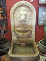 Lion Head Two Piece Concrete Fountain