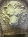 Lion Head Two Piece Concrete Fountain