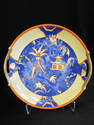 Beautiful Japanese Blue/Orange Plate - Meito China