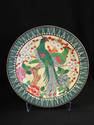 Beautiful Japanese Light Green Handpainted Plate/B