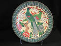 Beautiful Japanese Light Green Handpainted Plate/B