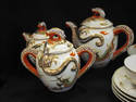 Vintage 15 pc Japanese Dragon Tea Set w/Dessert Pl