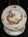 Vintage 15 pc Japanese Dragon Tea Set w/Dessert Pl