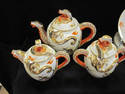 Vintage 15 pc Japanese Dragon Tea Set w/Dessert Pl