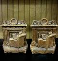 VinTAGe Syrocco Wood Figural Fireplace Bookends