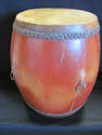 Antique Chinese Drum - Red Painted