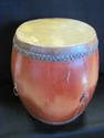 Antique Chinese Drum - Red Painted