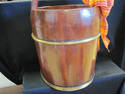 Large Vintage Wooden Chinese Water Bucket