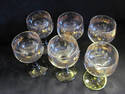 Vintage Set of Six Wine/Sherry Glasses